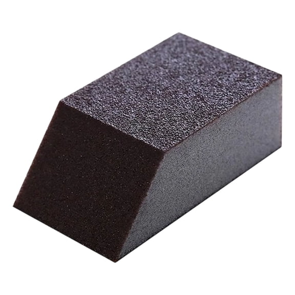 1 Pc Emery Sponge Scouring Pad Multipurpose Abrasive Cleaning Tool Utility Sponge with Emery Scouring Surface for Pots, Pans, Metal, Plastic, Sandpaper Slock, 1.37x2.75x0.98 Inch, Small