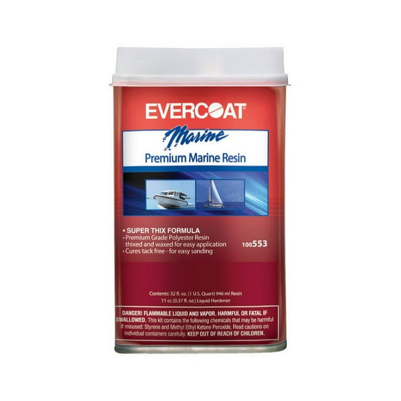 1 Pc, Evercoat Marine Resin 1 Qt