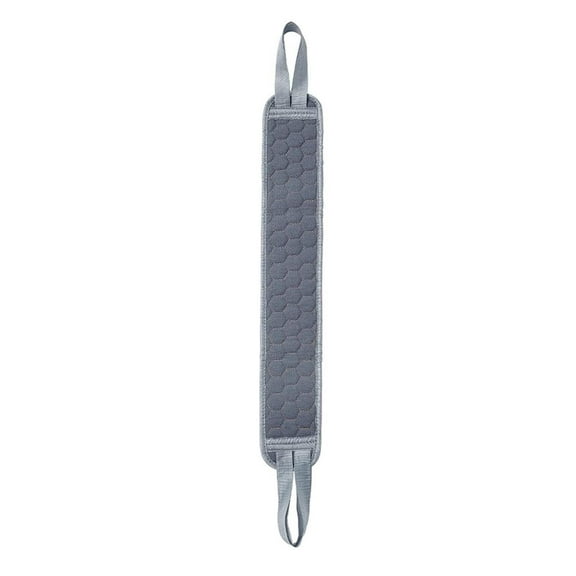 1 Pc Exfoliating Back Scrubber with Handles Double-Sided Back Exfoliator Body Scrub Towel, Exfoliating Washcloth Bath Tool for Shower, Back Washer to Deep Clean Your Skin for Adult, 39.37", Gray