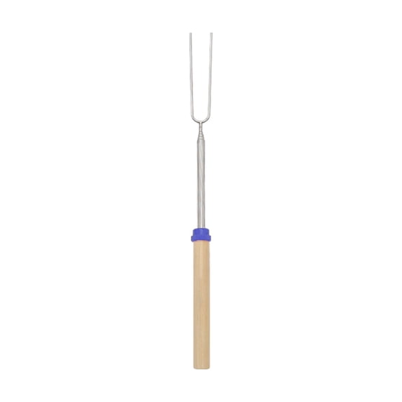 1 Pc Extendable Stainless Steel Roasting Sticks Marshmallow Roasting Sticks Smores Sticks Skewers Smores Kit for Fire Pit Premium Telescoping Hot Dog Roasting Sticks for Camping, 12.2"-31.9", Blue