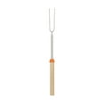thumbnail image 1 of 1 Pc Extendable Stainless Steel Roasting Sticks Marshmallow Roasting Sticks Smores Sticks Skewers Smores Kit for Fire Pit Premium Telescoping Hot Dog Roasting Sticks for Camping, 12.2"-31.9", Orange, 1 of 8