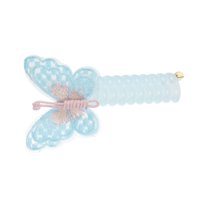 1 Pc Fashion Butterfly Telephone Wire Hair Bands for Women 3.94"x2.17" Blue