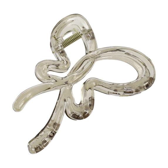 1 Pc Fashion Elegant Bow Hair Clips Hairdo Clip for Women 4.13"x2.76"x1.97" Gray