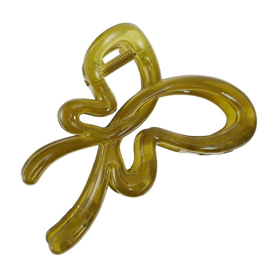1 Pc Fashion Elegant Bow Hair Clips Hairdo Clip for Women 4.13"x2.76"x1.97" Green
