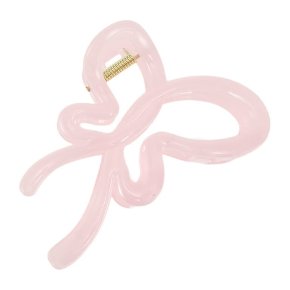 1 Pc Fashion Elegant Bow Hair Clips Hairdo Clip for Women 4.13"x2.76"x1.97" Pink