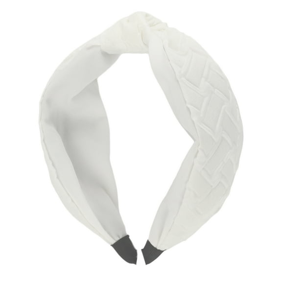 1 Pc Fashion Elegant Bubble Pattern Wide Headband for Women for Girls White