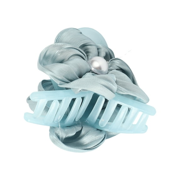 1 Pc Fashion Elegant Flower Hair Clips Hairdo Clip for Women for Girls Blue