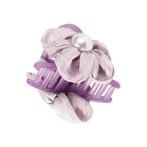 1 Pc Fashion Elegant Flower Hair Clips Hairdo Clip for Women for Girls Purple