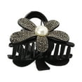 thumbnail image 1 of 1 Pc Fashion Elegant Rhinestones Hair Clips Hairdo Clip for Women for Girls Black, 1 of 2