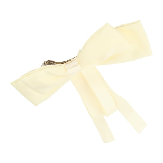1 Pc Fashion Elegant Ribbon Multi-layer Bow Hair Clips for Women for Girls Beige