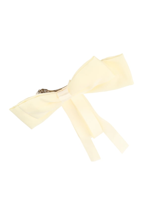 1 Pc Fashion Elegant Ribbon Multi-layer Bow Hair Clips for Women for Girls Beige