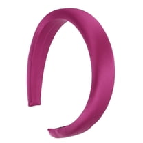 1 Pc Fashion Elegant Satin Sponge Headband for Women for Girls 6.50"x5.71" Rose Red