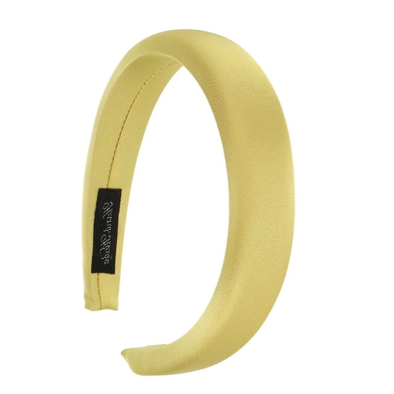 1 Pc Fashion Elegant Satin Sponge Headband for Women for Girls 6.50"x5.71" Yellow