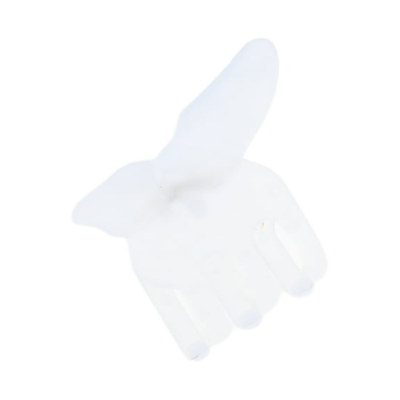 1 Pc Fashion Frosted Butterfly Half-Tied Hair Clips for Women 3.35"x1.77"x2.17" White