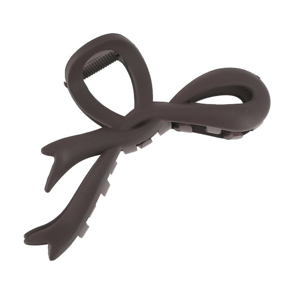1 Pc Fashion Frosted Chinese Style Hair Clips for Women 4.72"x2.56"x1.77" Dark Brown