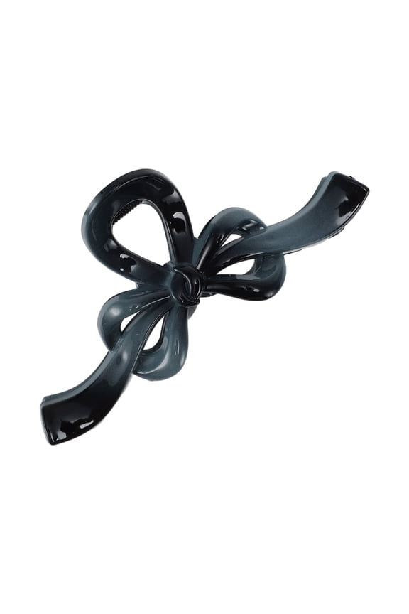 1 Pc Fashion Gradient Color Bow Hair Clips for Women 5.12"x2.36"x2.17" Gray