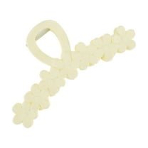 1 Pc Fashion Large Floral Hair Clips for Women for Girls 5.12"x2.56"x1.97" Beige