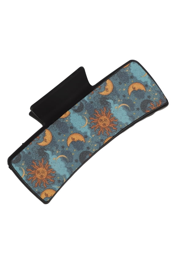 1 Pc Fashion Moon Sun Hair Clips Hairdo Clip for Women 3.94"x1.97"x1.77" Black Blue
