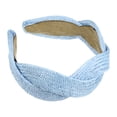 thumbnail image 1 of 1 Pc Fashion Straw Wide-side Headband for Women for Girls 6.30"x2.17" Blue, 1 of 6