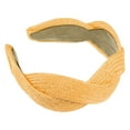 thumbnail image 1 of 1 Pc Fashion Straw Wide-side Headband for Women for Girls 6.30"x2.17" Yellow, 1 of 6