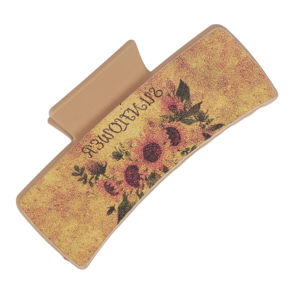1 Pc Fashion Sunflower Hair Clips for Women 3.94"x1.97"x1.77" Yellow Khaki