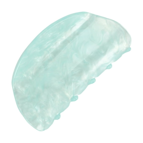 1 Pc Fashion Water Ripple Plate Hair Clips for Women 3.15"x1.97"x1.57" Lake Blue