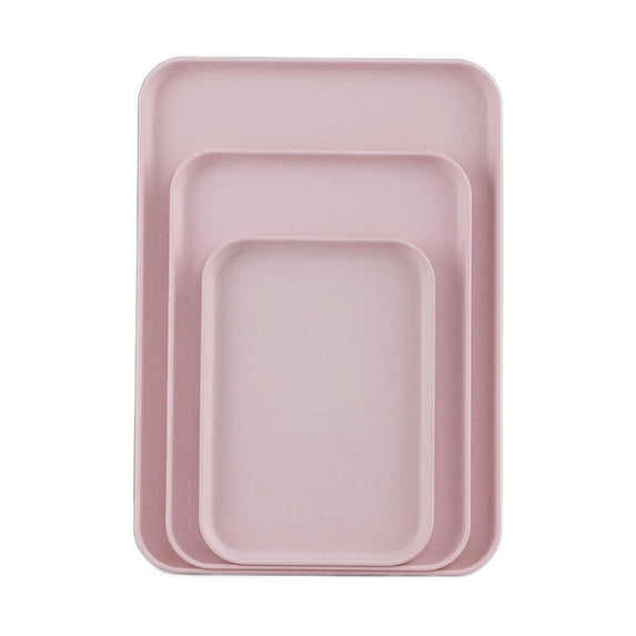 1 Pc Fast Food Tray, PP Plastic Reusable Multi-Purpose Non-Slip Rectangle Serving Tray Plastic Tray Restaurant Grade Non-Slip Tray Excellent for Cafeteria Restaurant Home Kitchen, 6.69"x9.84"x1.18"