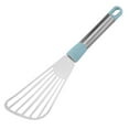 thumbnail image 1 of 1 Pc Fish Spatula Stainless Steel Fish Turner Spatula Slotted Turner Thin-Edged Design Kitchen Metal Spatula with Heat Resistant Handle Ideal for Flipping, Frying and Grilling, 2.48x10.16 Inch Silver, 1 of 4