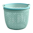 thumbnail image 1 of 1 Pc Flexible Laundry Basket with Handles, Portable Round Bin, Plastic Laundry Basket Storage Hamper, Portable Dirty Clothes Basket, Dirty Clothes Storage Basket, 7.68x7.68x5.51 Inch, Blue, 1 of 8