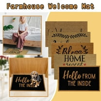 1 Pc Floor Mat With Sayings Farm-House Coir Welcome Mat for the Front Door Decor Carpet Carpet