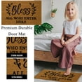 thumbnail image 1 of 1 Pc Floor Mat with Sayings Farm-House Coir Welcome Mat for the Front Door Decor Carpet, 1 of 7