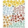 thumbnail image 1 of 1 Pc Flower Wall Art Prints Unframed Leaves Floral Paper Picture Nature Themed Plant Print Poster for Home Apartment Dorm Aesthetic Decor 11x13.8inch, 1 of 6
