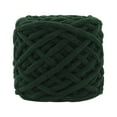 thumbnail image 1 of 1 Pc Fluffy Chenille Chunky YarnChunky Chenille Yarn for Crocheting Soft Thick Fluffy Yarn for Hand Knitting Bulky Velvet Blanket Plush for Weaving DIY Crafts, Dark Green, 1 of 4