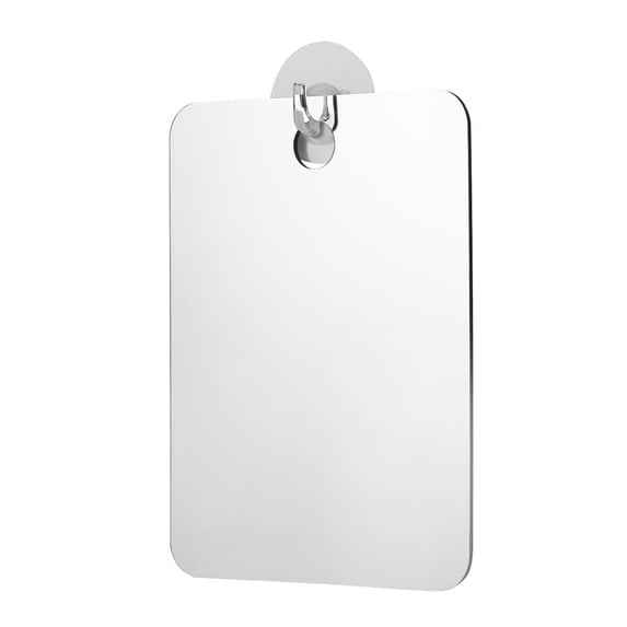 1 Pc Fogless Shower Mirror for Shaving Shower Mirror Fogless for Shaving Travel Mirror Anti-Fog Shave Mirror Fog-Free Wall Hanging Mirror Bathroom Mirror, 6.69x5.12x0.98 Inch, Silver