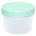 thumbnail image 1 of 1 Pc Mini Deli Containers, Airtight Freezer Containers with Lids, Stackable Plastic Food Storage Container, Top Twist on Lids, Reusable 1 Cup Meal Prep Bowls, Dishwasher Safe, Green 200ml, 1 of 8