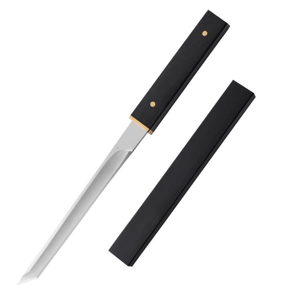 1 Pc Fruit Knife with Sleeve, Metal Sharp Paring Knife, Lettuce Vegetable Cutter Slicer with Handle, Small Utility Kitchen Knife for Peeling, Coring, Mincing, 7.64x0.43 inch