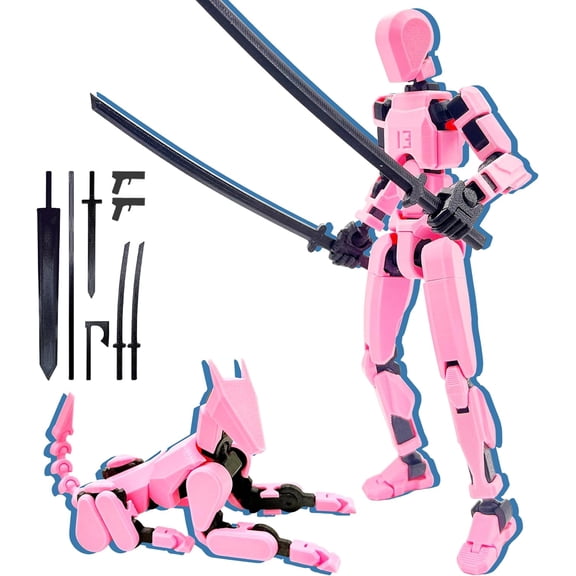 1 Pc Fully Pre-Built T13 3D Figure Kit – Multi-Jointed Movable Models, Poseable 13-Style Action Collectibles for Animation & Decor