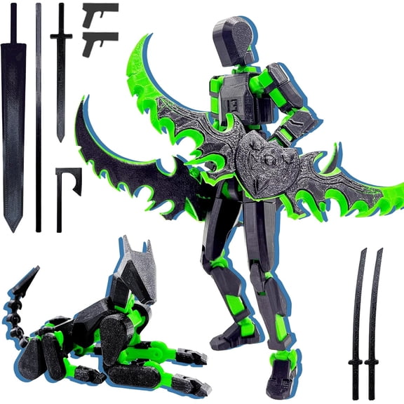 1 Pc Fully Pre-Built T13 3D Figure Kit – Multi-Jointed Movable Models, Poseable 13-Style Action Collectibles for Animation & Decor