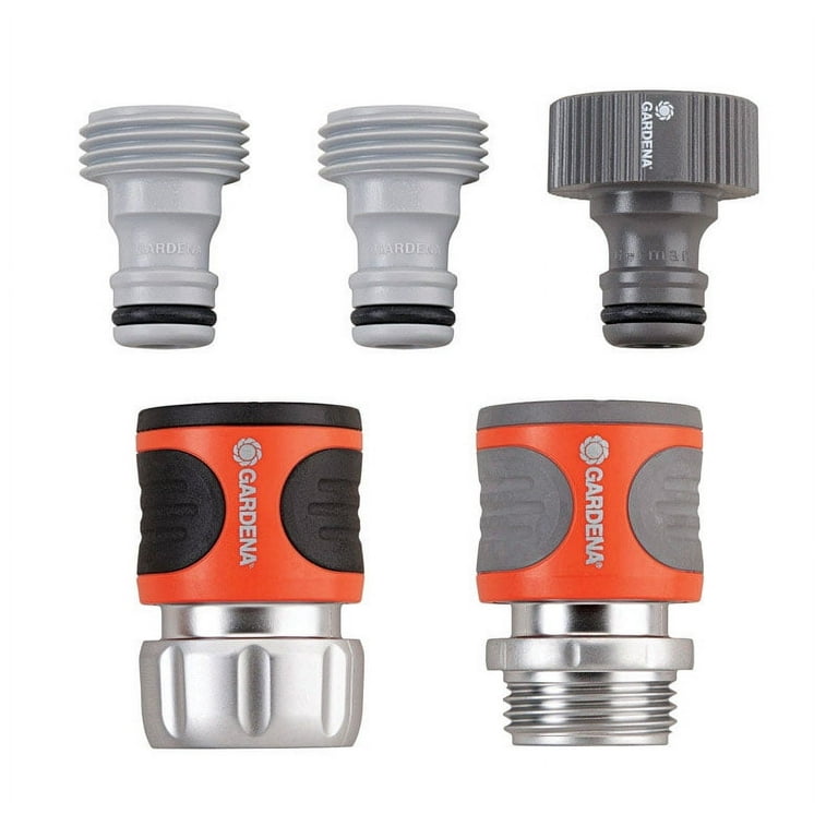 Gardena 5/8 & 1/2 in. Metal Threaded Female Hose Connector Gardena 5/8 & 1/2 in. Metal Threaded Female Hose Connector