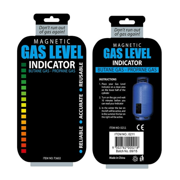 1 Pc Gas Level Indicator Reusable Propane Tank Gauge Fuel Level Indicators Propane Tank Gauge for Home Kitchen Tool Outdoor Barbecues, Camping, 3.94x2.48 Inch, Black