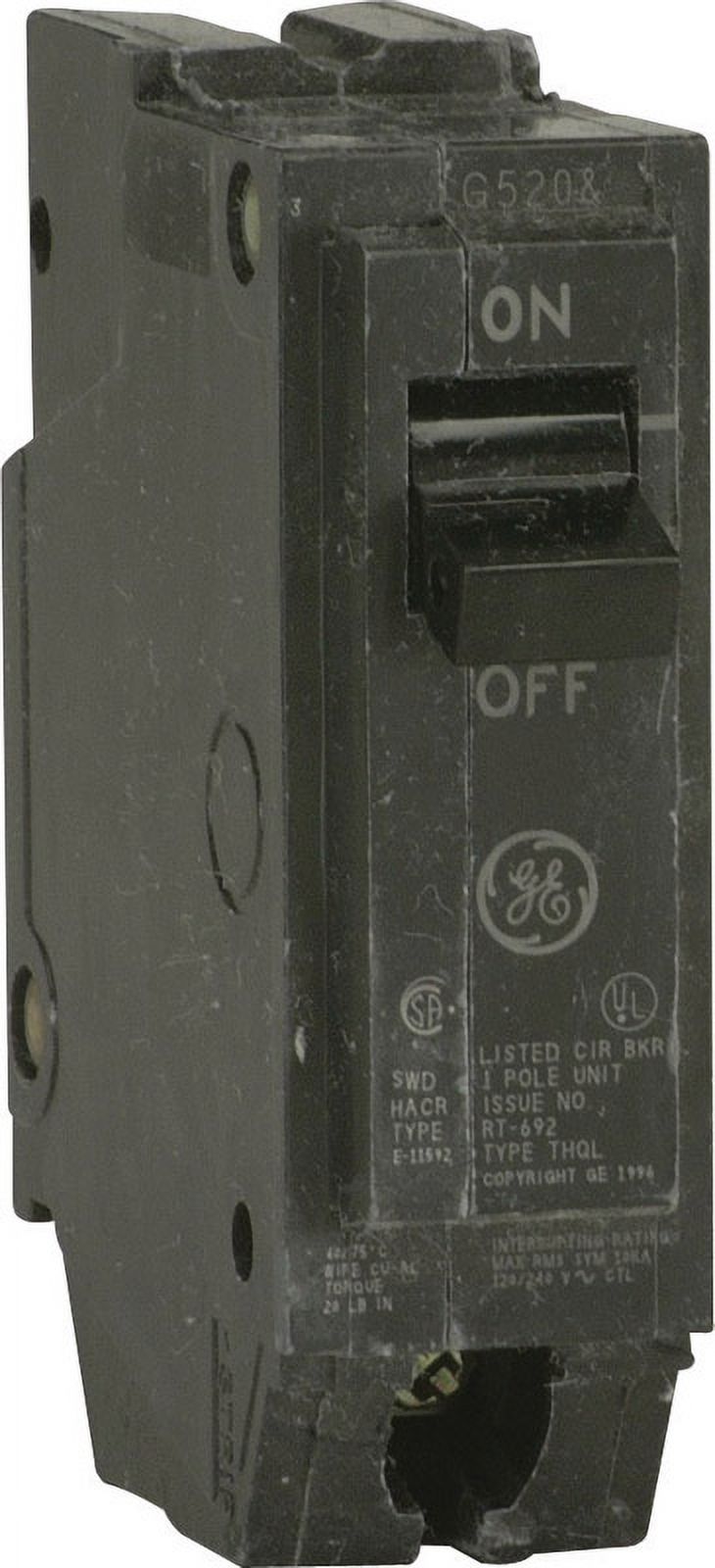 1 Pc, Ge Q-Line 30 Amps Standard Single Pole Circuit Breaker