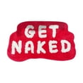thumbnail image 1 of Get Naked Bath Mat - 1 Pc Non Slip Absorbent Bath Rug - Cute Bathroom Rugs with Letters for Apartment Decor - Irregular Shaped Get Naked Bath Mat - Get Naked Rug for Bathroom, 23.62x15.74 Inch, C, 1 of 5