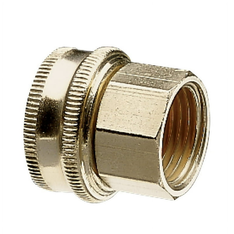 Gilmour 3/4 in. Brass Threaded Double Female Hose Accessory Connector Gilmour 3/4 in. Brass Threaded Double Female Hose Accessory Connector
