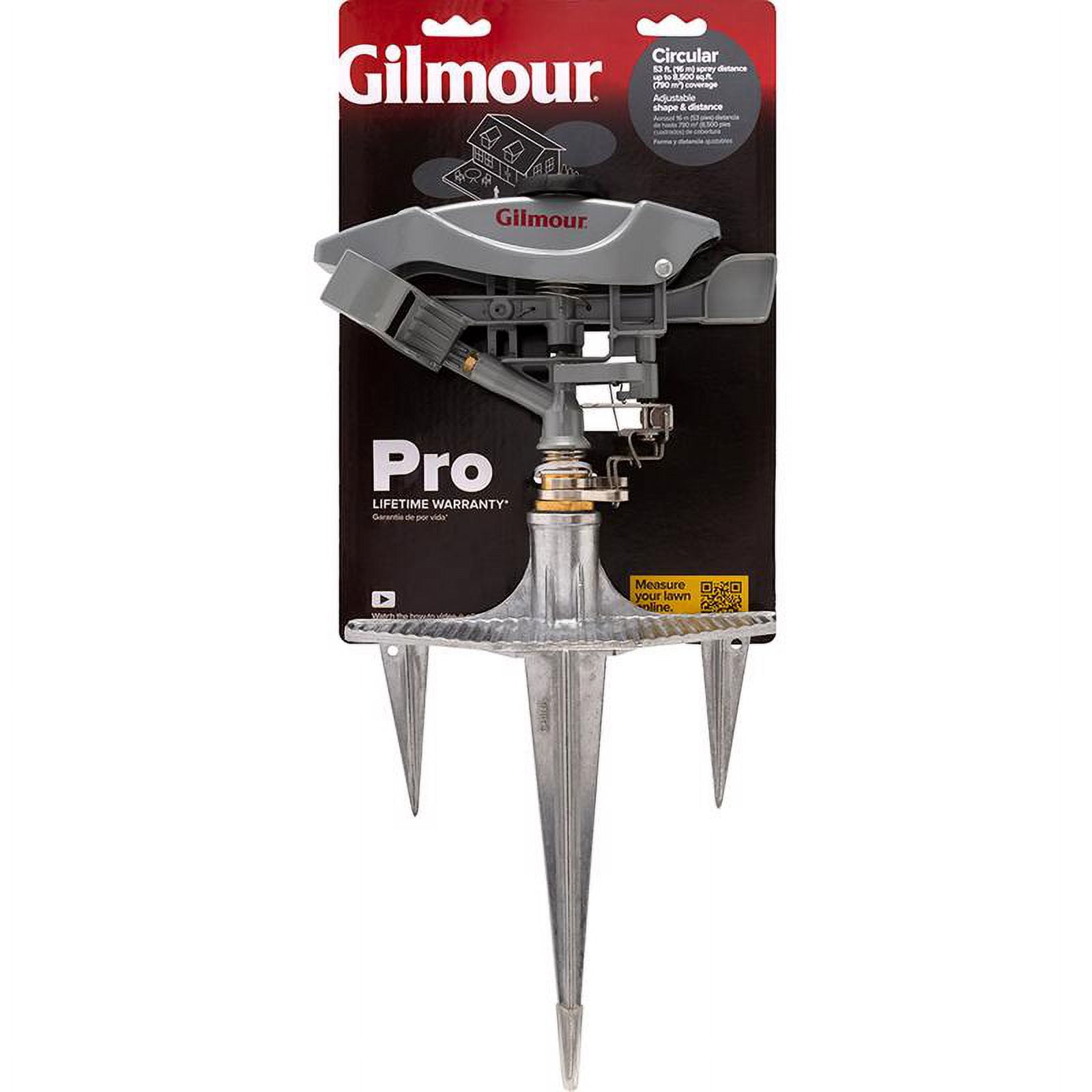 Gilmour Metal Spike Base Heavy Duty Impulse Sprinkler - Thumbnail 2