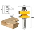 thumbnail image 1 of 1 Pc. Glass Door Rail & Stile Reversible Router Bit - 1/2" Shank - Yonico 12122, 1 of 1
