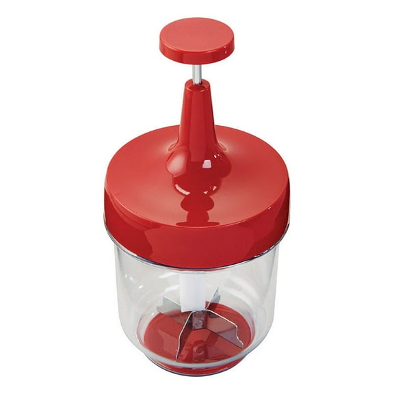 1 Pc, Good Cook Red/Clear Plastic Food Chopper