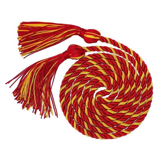 1 Pc Graduation Honor Cord 2026 Polyester Yarn Decorative Garland Twist Ties with Tassels Long Polyester Yarn Honor Ropes for Bachelor Gown Graduation, 66.93 Inch, A