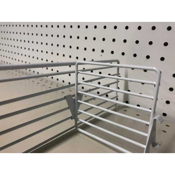Gray Steel Shelf Divider 3 in. H X 4 in. W 10 pk