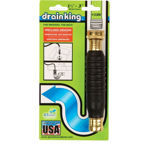 1 Pc, Gt Water Products Drain King Drain Unclogger