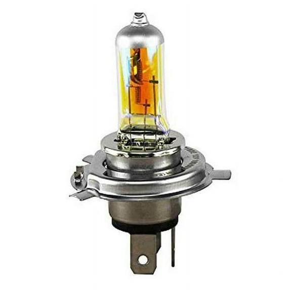 1 Pc H4 12v Halogen Bulb Golden Yellow Car Headlight Quartz Glass High Low Beam P4Q3